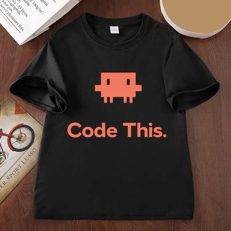Pixel CLAUDE CODE Graphic T-Shirt Casual 8-bit Game Style Cotton Short Sleeve T Shirt Comfortable Loose Top for Men Women