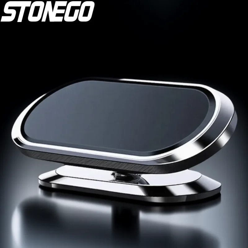 Suporte magnético para telefone de carro com rotação de 360 graus Suporte universal para painel de montagem para smartphone