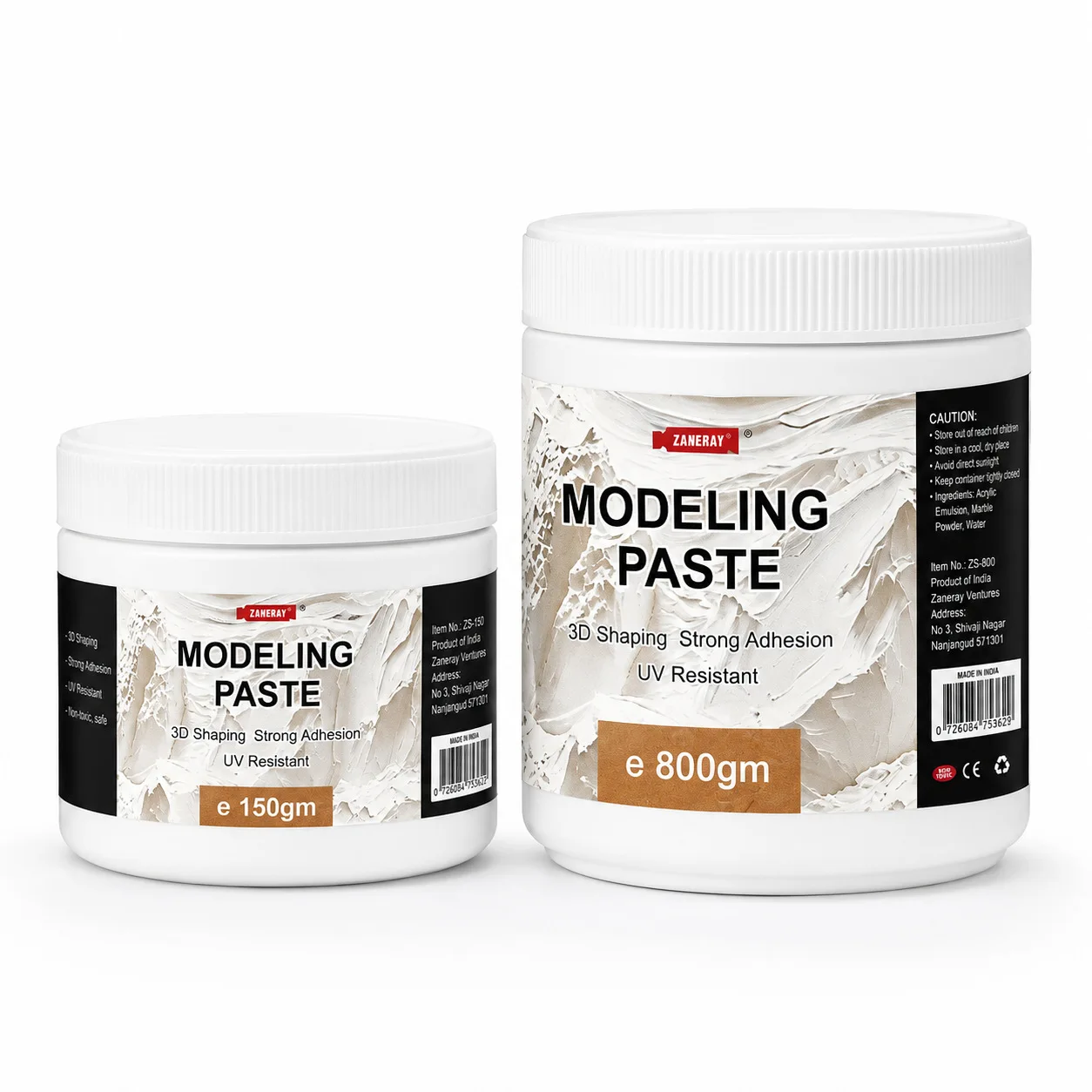 3D Acrylic Texture Paste, Oil Painting Primer, Wall Art Modeling Compound, DIY Sculpting Medium for Canvas Craft