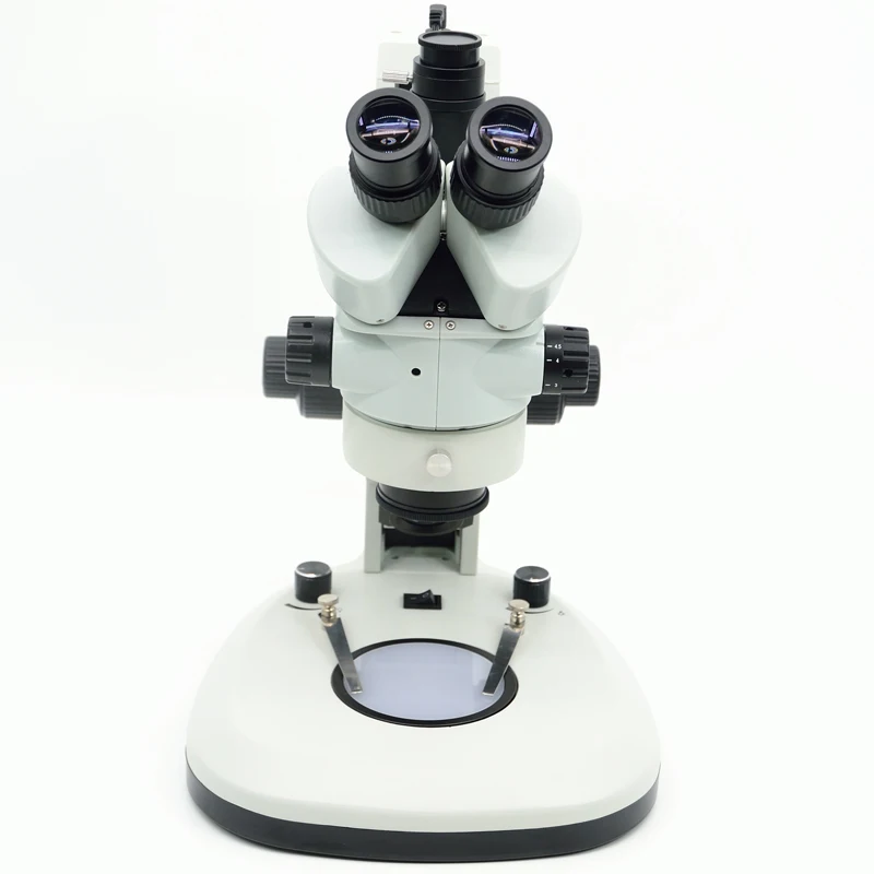 FYSCOPE  7X-45X Microscope Table Rack Stand with the Coarse/Fine Focusing Arm 3.5X-90X Trinocular Microscopio