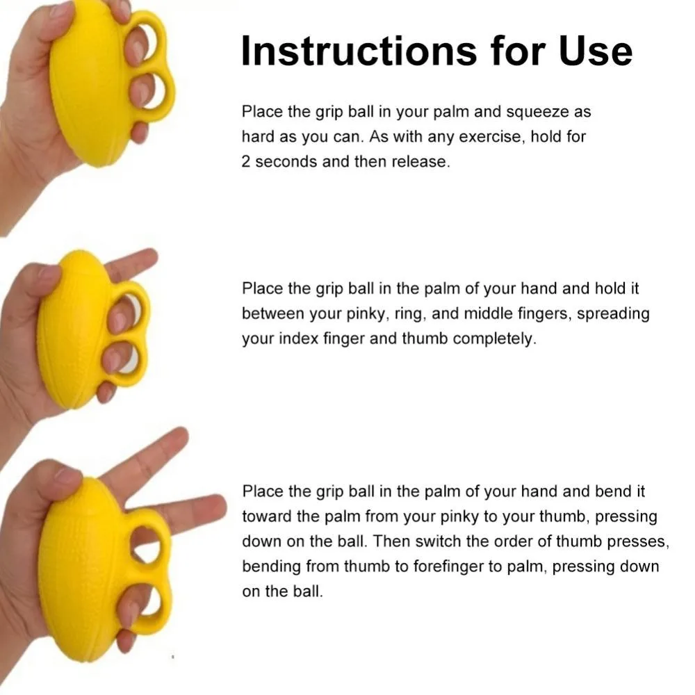 Finger Grip Ball Rehabilitation Training Ball Finger Exercise Squeezer To Prevent Arthritis Elderly Rehabilitation Anti-Atrophy