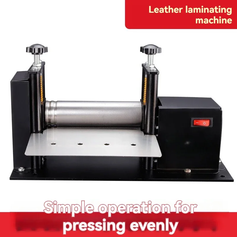hot sales Electric hand crank Small leather drawing machine Manual glue Pulling shoulder strap tube pressing leather machine