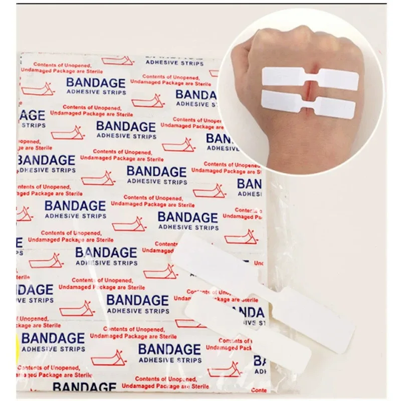 20Pcs/Set Suture-free Wound Dressing Patch First Aid Band Aid Sutureless Plaster Wound Care Quick Suture Patch Adhesive Bandages