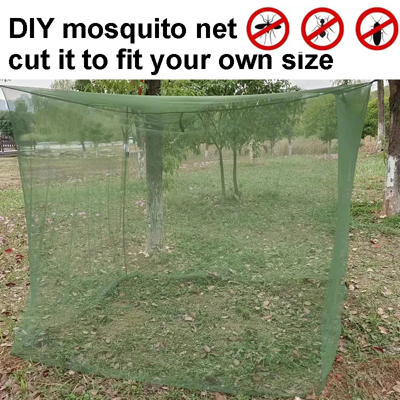 DIY Mosquito Netting Outdoor Huntting Garden Dormitory Tent Picnic Camping Cut Fit Size Mosquito Net 2*3 3*5/15 5*5 6*6m DIY Net