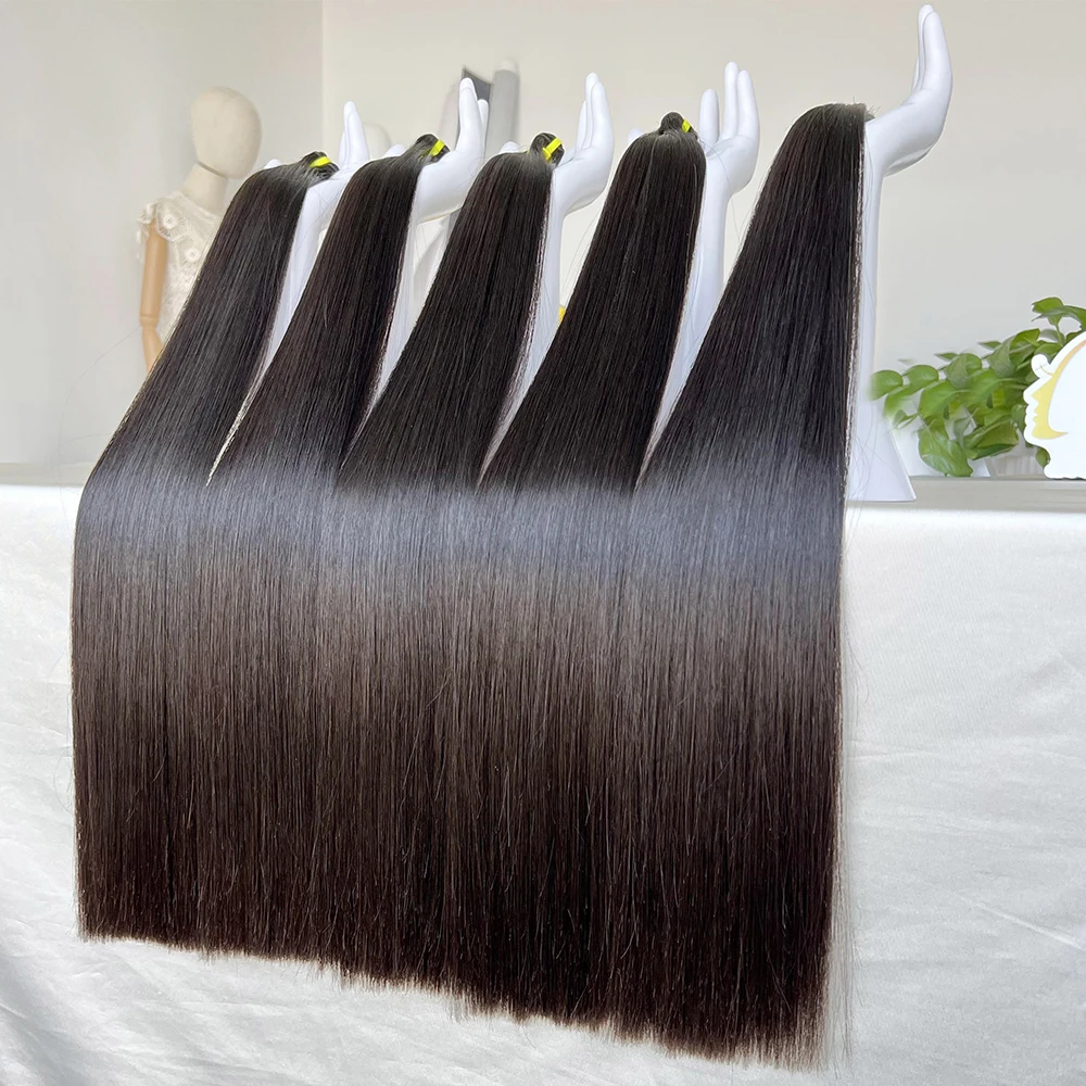 SWANEE-Extensions de Cheveux Naturels Vierges Remy Lisses pour Femme, Bundles de 30 Pouces, Double Proximité Wn Sophia Vietnamien, Vente en Gros