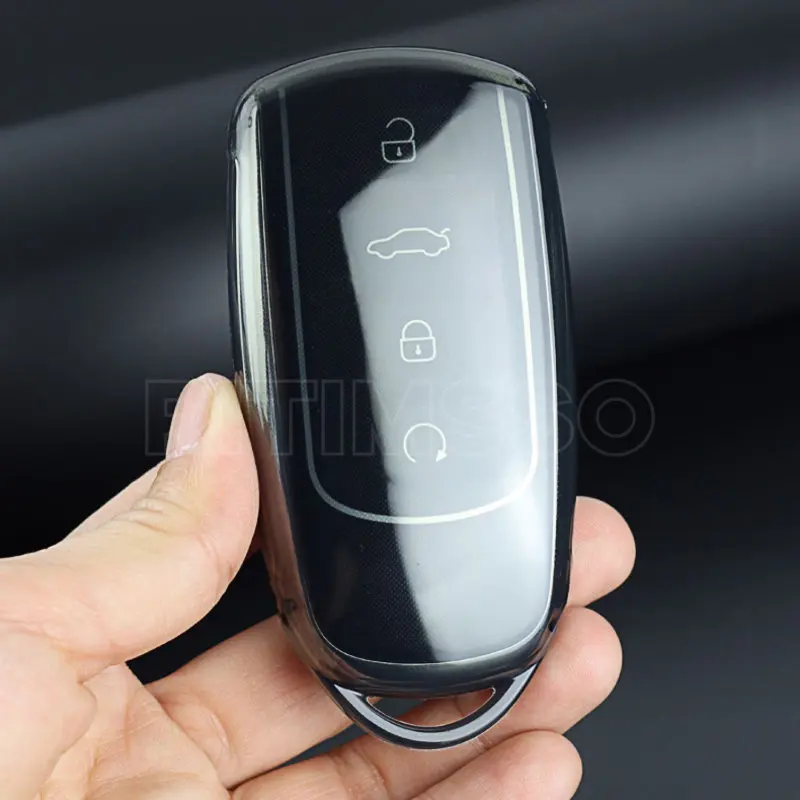 For Chery Tiggo 8 Pro Tiggo 8plus New 5 Plus 7pro Soft TPU Car Remote Key Cover Case Shell Fob Protector Accessories
