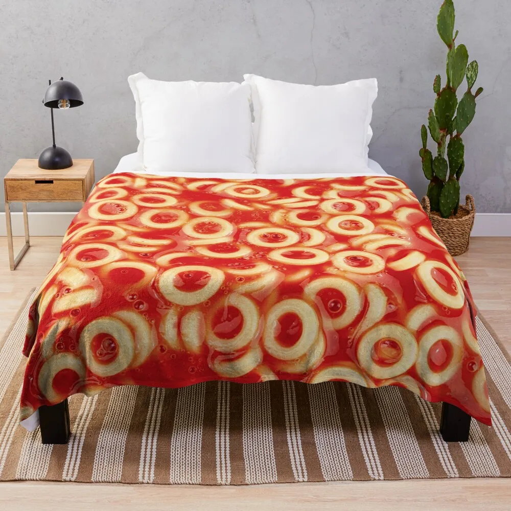 Aros de espagueti en salsa de tomate, manta gigante para sofá, colcha, mantas finas y peludas