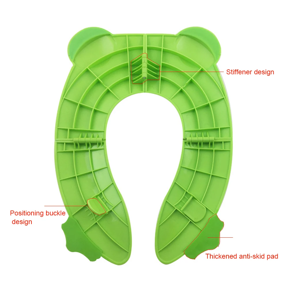 Foldable Kids Toilet Seat Cover Mat Bathroom Toilet Pad Baby Toilet Training Seat Travel Potty Children Pot Seater Accessories