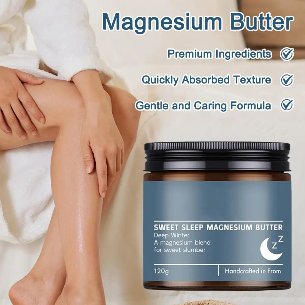 

120g Sweet Bee Organic Magnesium Moisturizing Cream 12H Hydration Fast Absorb Non Greasy All Skin Types Body Hand Night Care