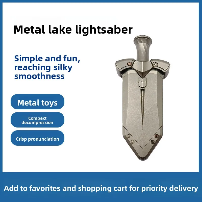 

Guochaofeng Push Card Edc Lake Sword Pa Pa Coin Fingertip Gyro Decompression Toy