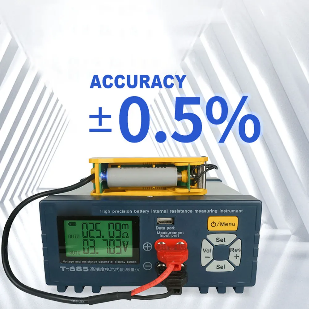 High-precision Resistance Tester 18650 Lithium Battery Voltage Internal Resistance Tester Detector T-685