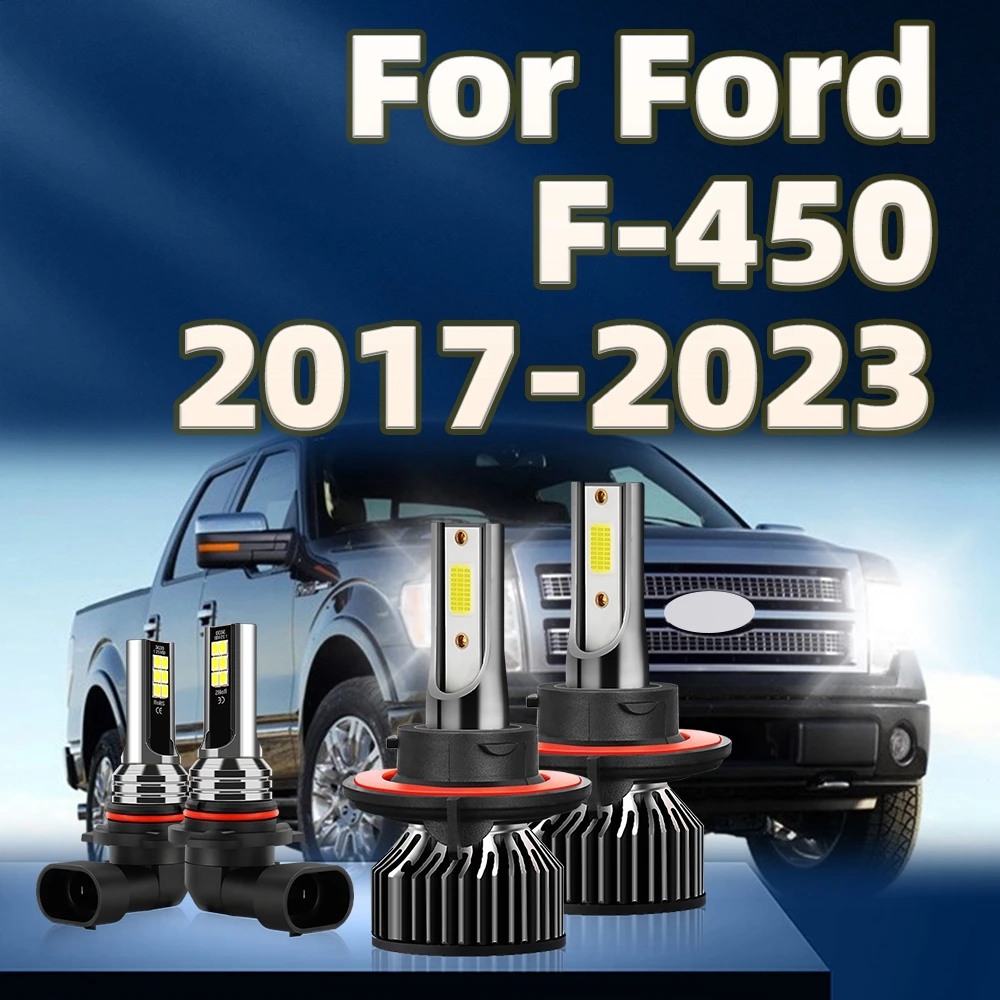 

4Pcs LED Headlight 30000LM Car Bulb 6000K White Fog Light Kit For Ford F-450 2017 2018 2019 2020 2021 2022 2023