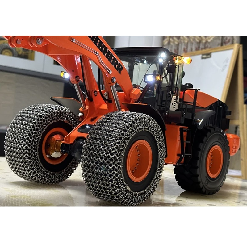 

JDM 198 Remote Control Loader Tire Snow Chain 1/14 Hydraulic Wheel Loader Tire Metal Snow Chain Remote Control Car Accessories