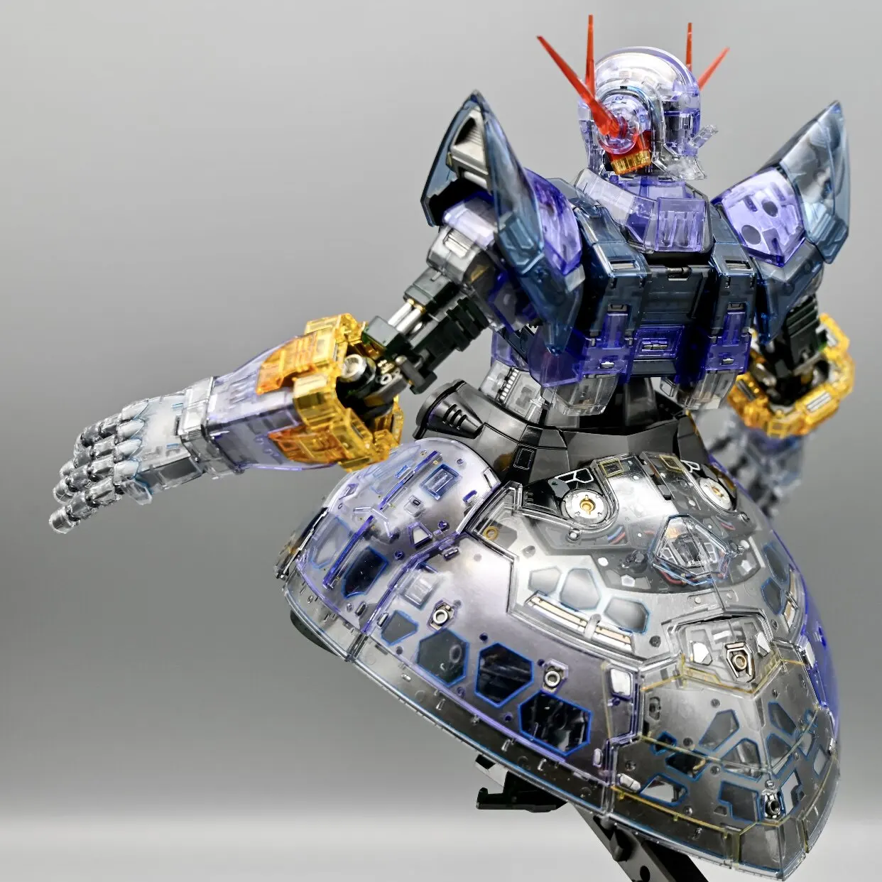 RG 1 144 Zeong Clear Color Ver Special Coating Ver Modellbausatz mit Aufklebern, Ständer, Actionfigur, Sammlerstück, Geschenk – Detail 3