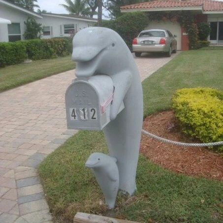 

Dolphin Sculpture Mailbox
