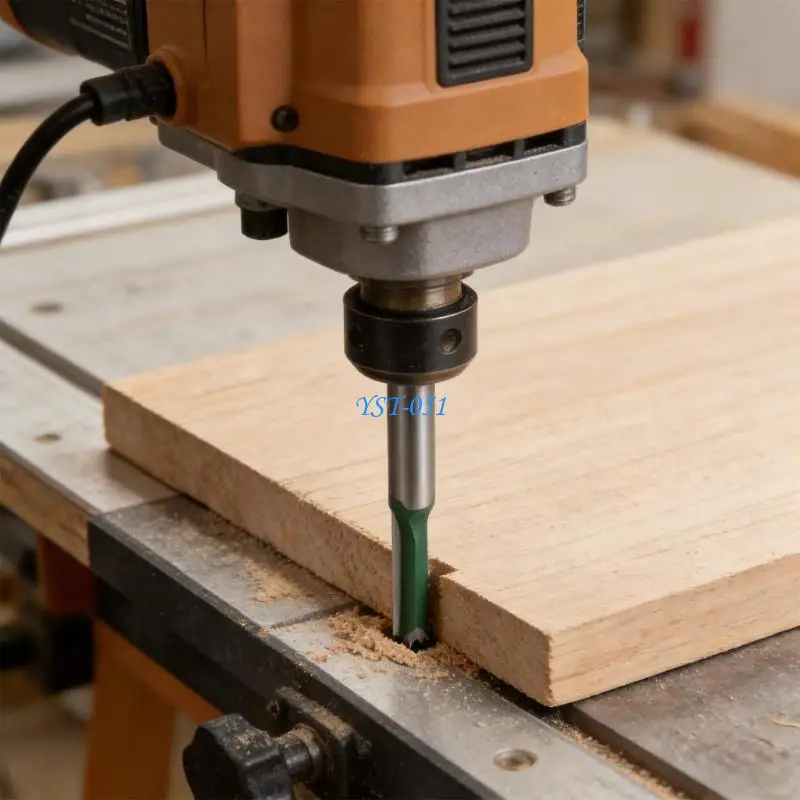 E15A Professional Three Flutes Router Bit Ensures Smooth Cutting Reduced Vibration