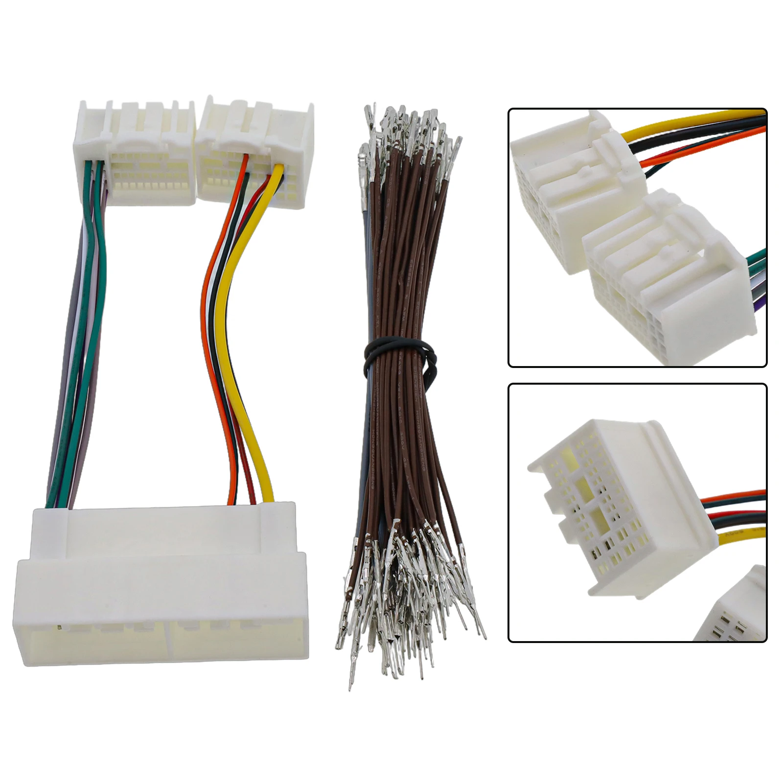 Harness Wire Harness Adapter Full Pin Plug-in Wiring Harness Adapter 13-pin + 60-pin 2016~2017 Car Stereo Radio