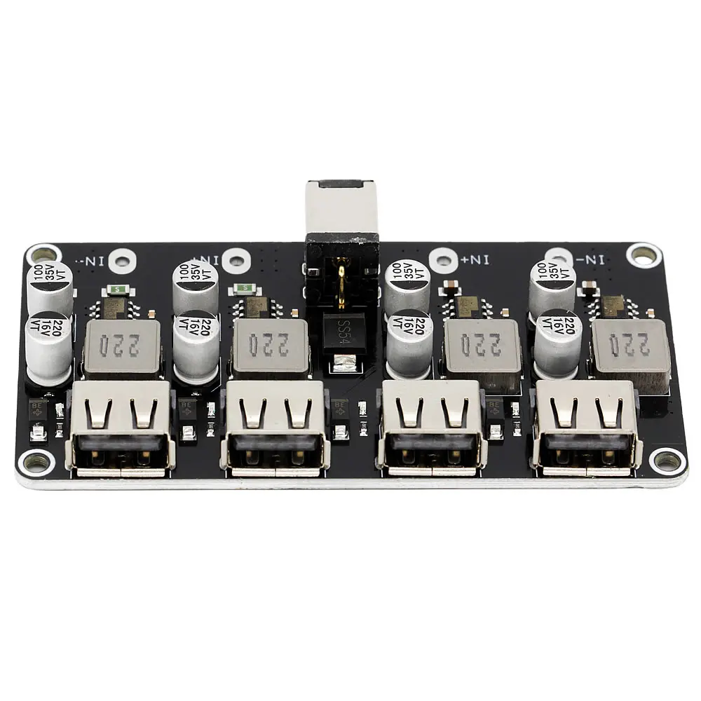 USB QC3.0 QC2.0 DC-DC Buck Converter 4-kanałowy moduł ładowania Step Down 6-32V 9V 12V 24V do szybkiej ładowarki 5V