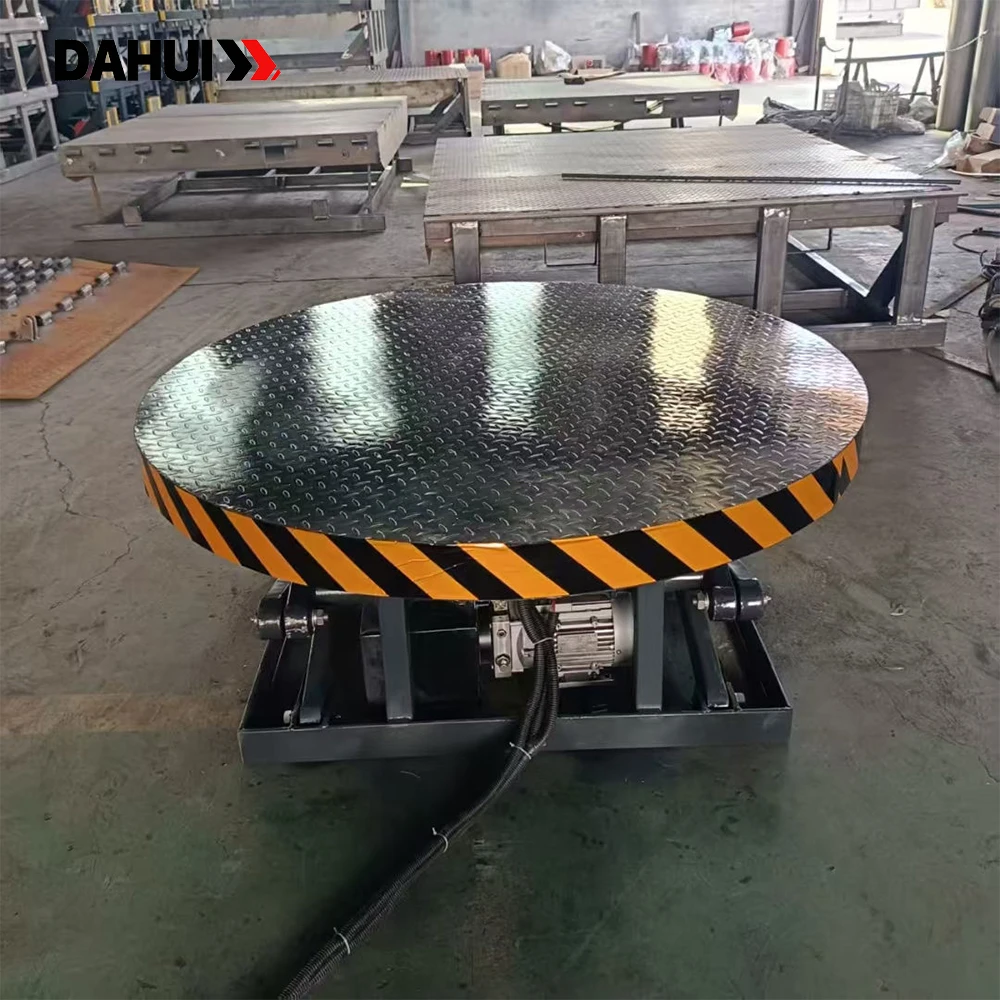 Scissor Lift Table Hydraulic - แท่นยกสำหรับขนถ่ายสินค้า 3-10 ตัน แบบกรรไกรไฮดรอลิก ติดตั้งถาวร วัสดุเหล็กกล้าคาร์บอน