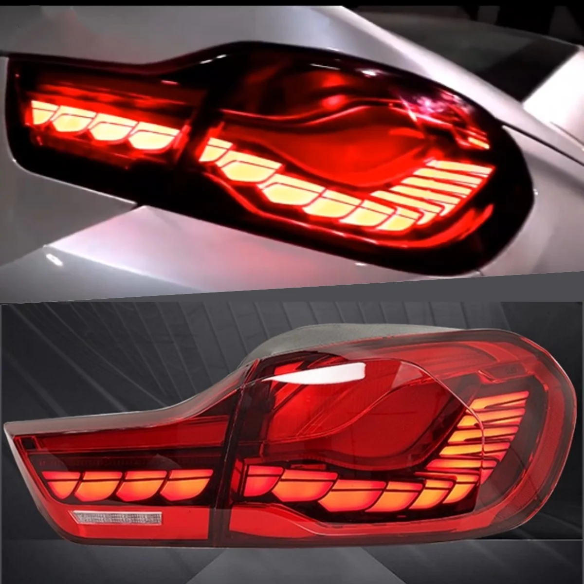 

Задний фонарь в сборе для BMW серии 4 M4 418 420 430 F32 F82 F33 F83 F36 GTS, модифицированный задний фонарь, стоп-сигнал, указатель поворота