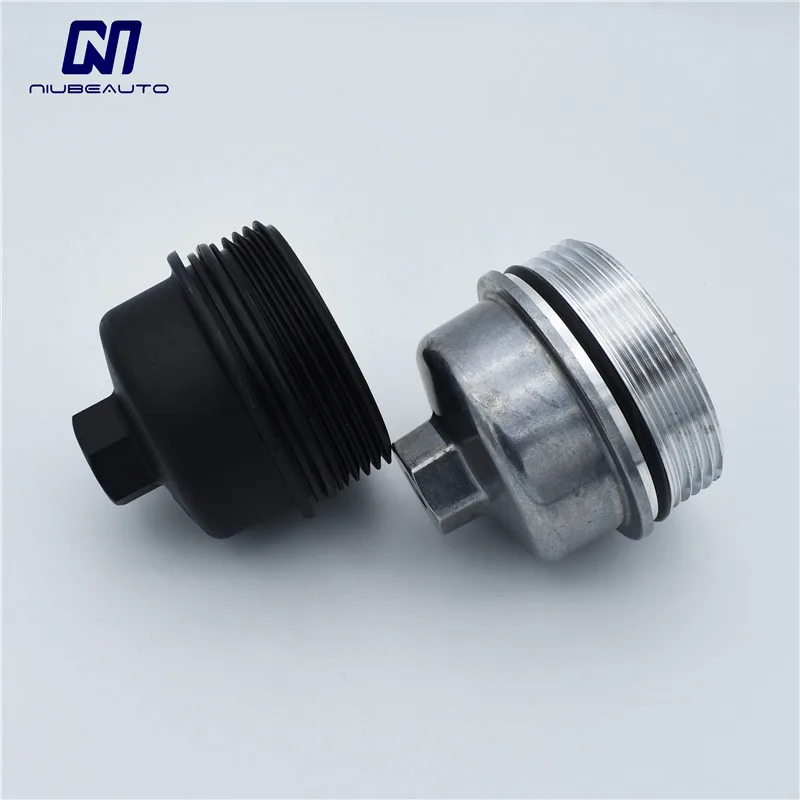 NIUBEAUTO Engine Oil Cooler Filter Cap Plastic Aluminum For Chevrolet Cruze Aveo Sonic Trax Opel Astra 55353325 55593189 5650963