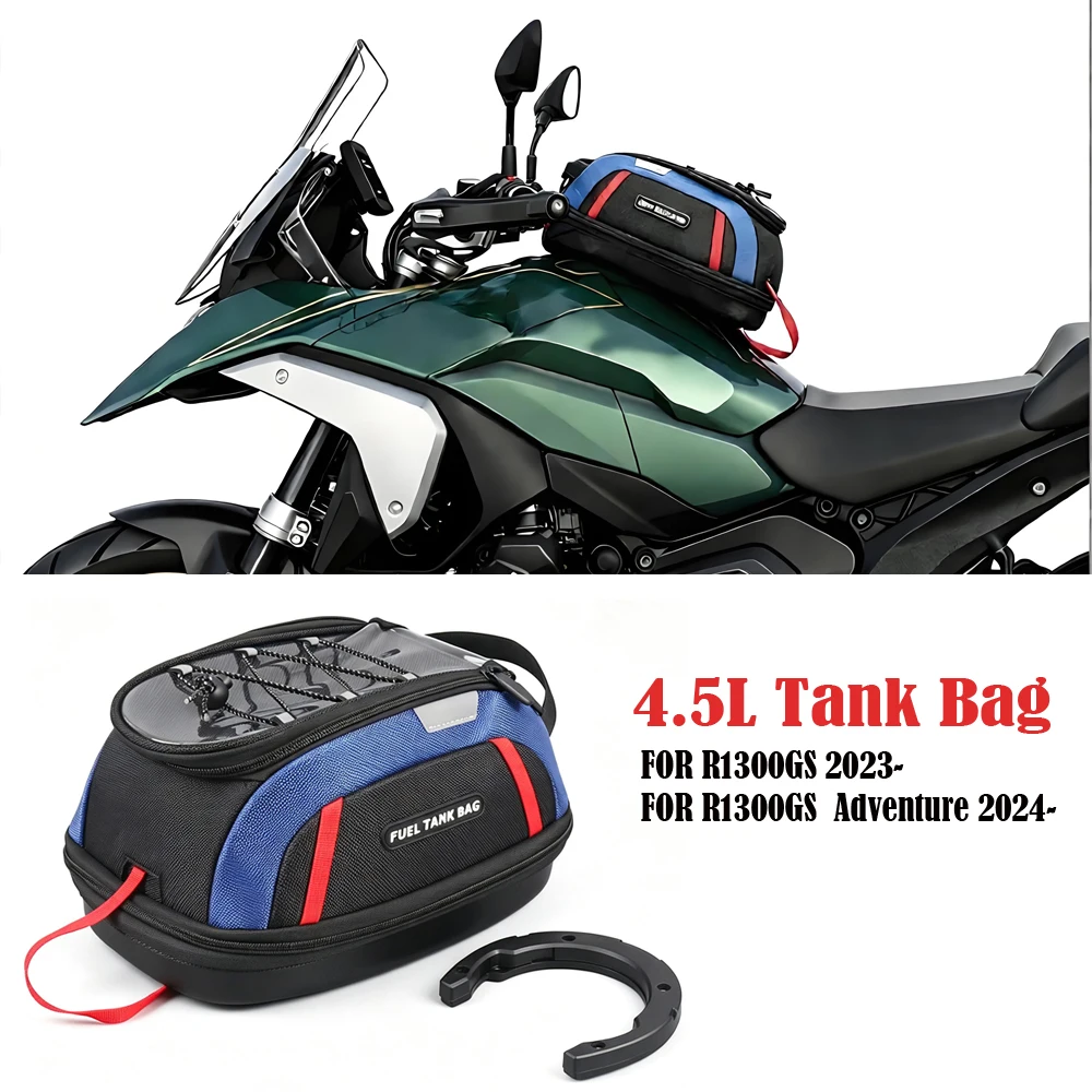 For BMW R1300GS R 1300GS Adventure GSA 2023 2024 2025 Motorcycle Waterproof Fuel Tank Bag 4.5L Tool Backpack Portable Black