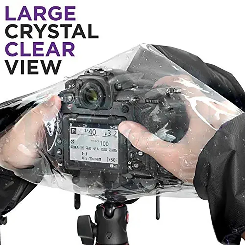 Camping Hiking Accessories, Professional Camera Rain Cover for Canon Nikon Sony DSLR Cameras Accessory for Photography Rain Gear