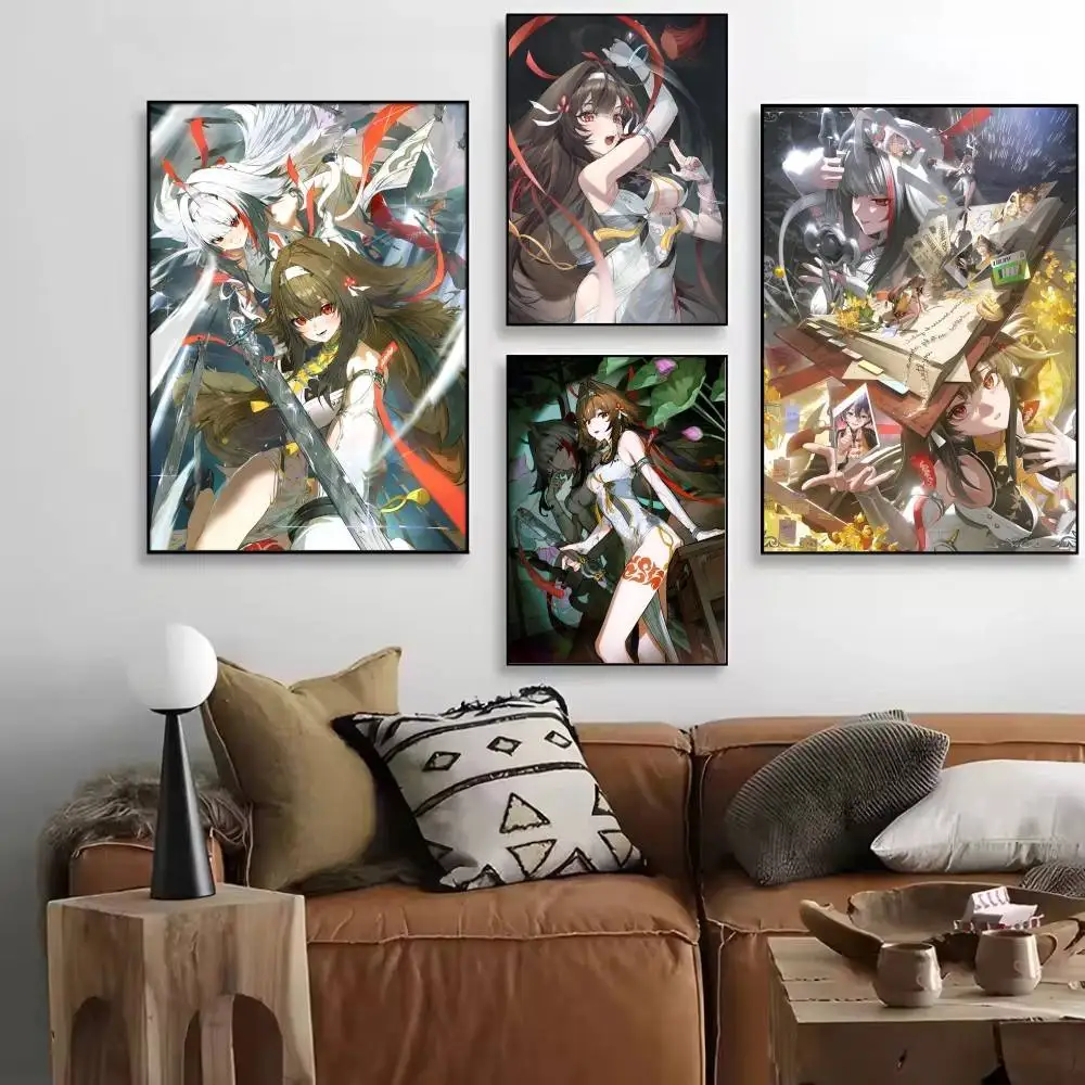 Anime Game Zenless Zone Zero Ye Shunguang Posters High Quality Self-adhesive Wall Art Decorations Color Prints Sticky