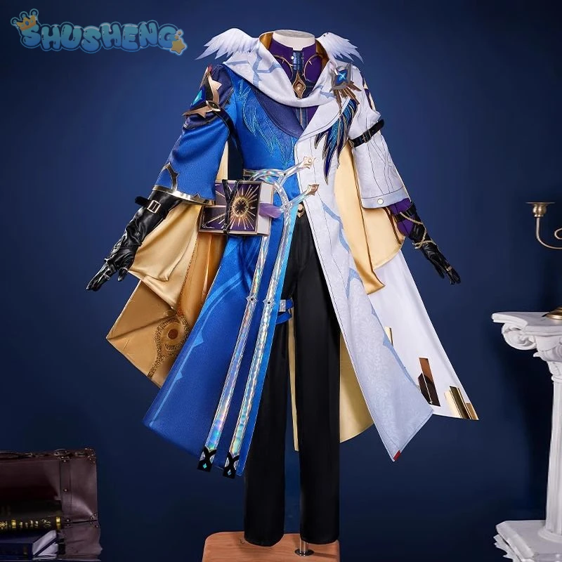 New Game Honkai: Star Rail Sunday Cosplay Sunday costume Shoes, shoulder armor, props, gloves, set party handsome men uniform