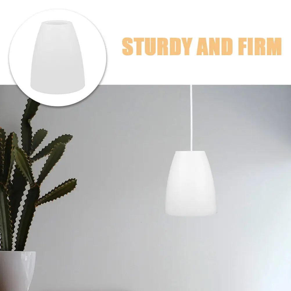 6Pcs Plastic Lamp Shade Flat Head Multi-Functional Replacement for Table Lamps Pendant Chandeliers Ceiling Fan Torchiere Floor