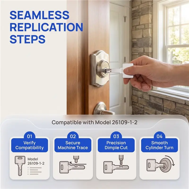 ABRN-Customized Universal Key Blank For Mul-T-Lock 252 Residential Key Blank Key Uncut