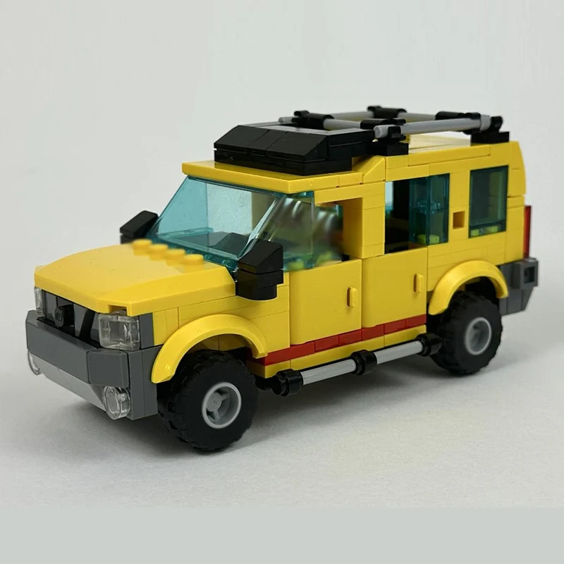 City Car Model MOC Building Bricks Off-Road Sport Utility Vehicle Modular Technology Children Holiday Gifts Assemble Toys Suit
