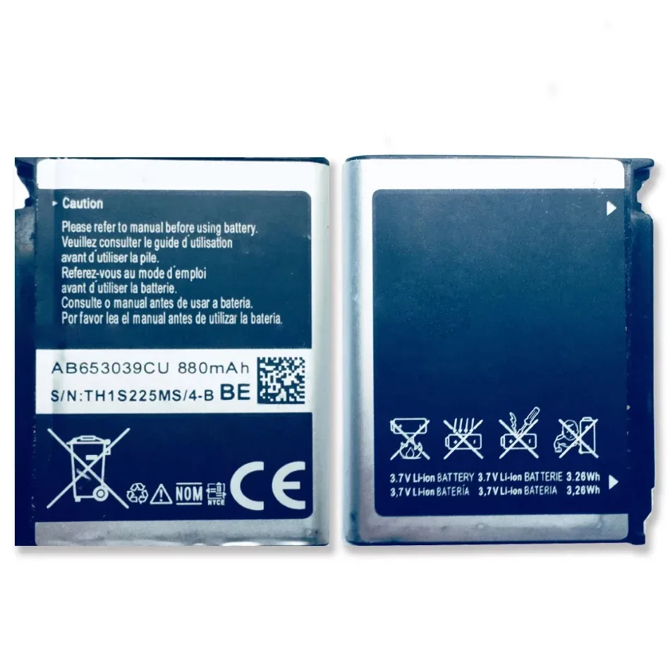 

АБ 653039 Аккумулятор CU для Samsung S7330 F609 E958 U900 U800E