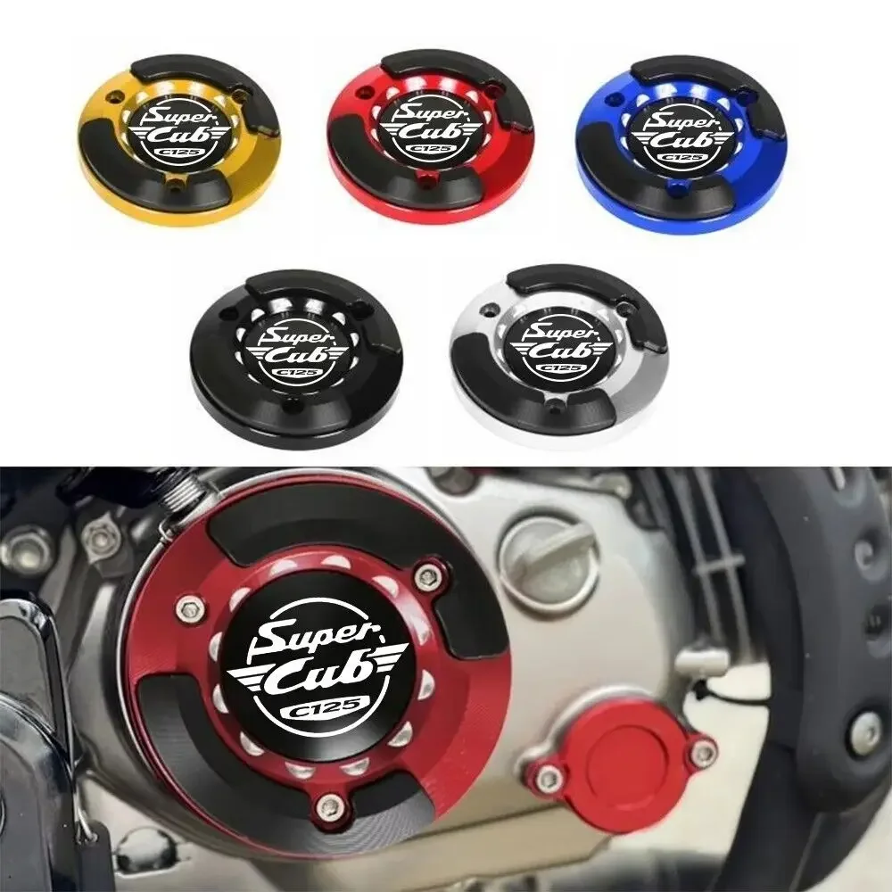 

Right CNC Engine Cover Guard Slider Protecor For Honda SUPER CUB C125 2018-2024