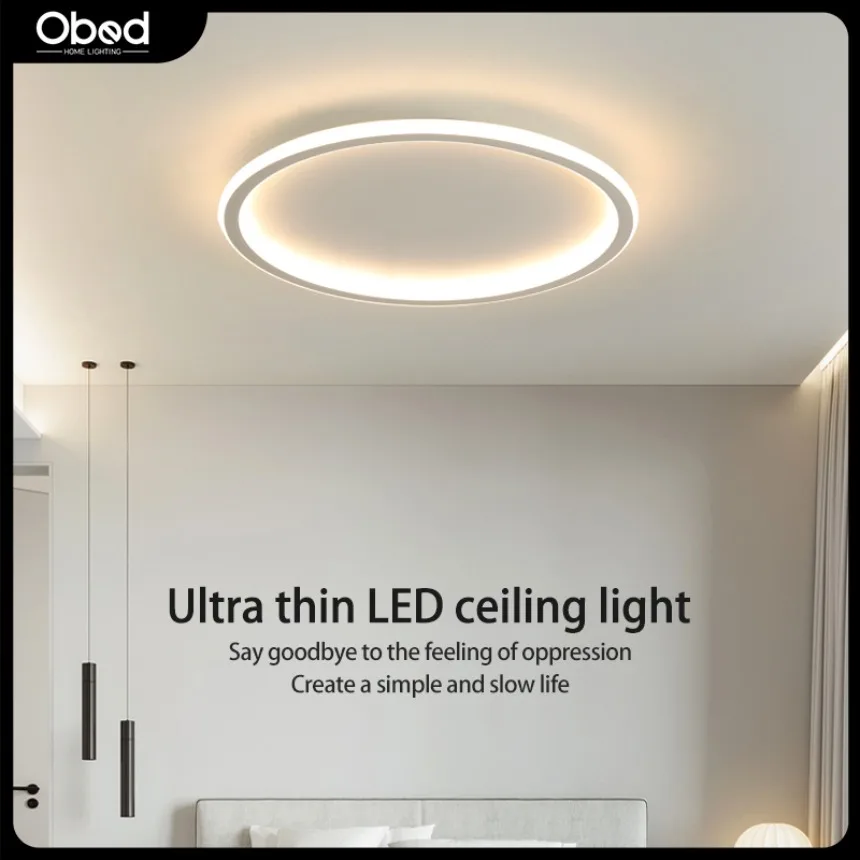 moderno ultra fino led teto luz criativos minimalista circular lar sala de jantar quarto decoracao 01