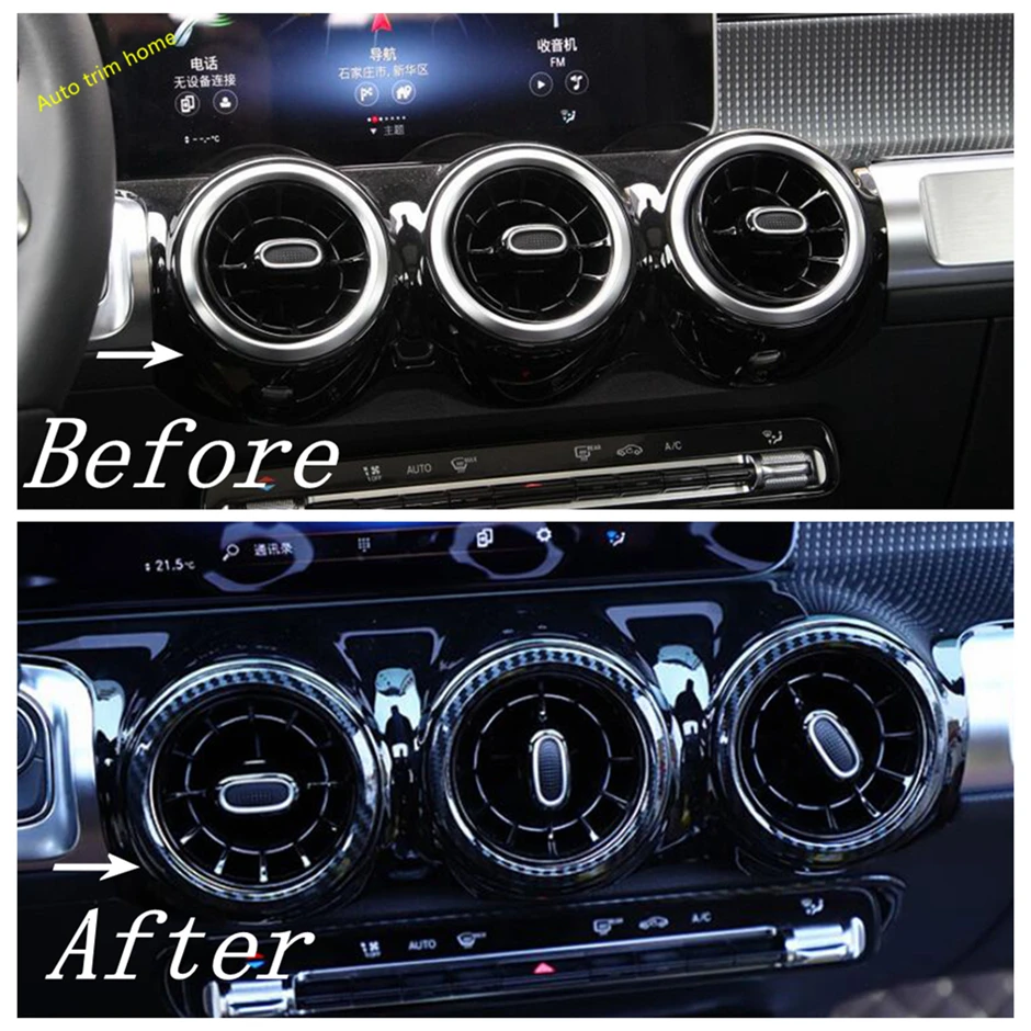 Dashboard / Side Air Conditioning AC Outlet Vent Cover Trim Fit For Mercedes-Benz GLB 200 X247 2020 - 2023 Interior Accessories