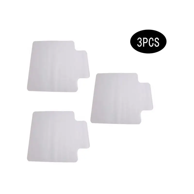 

3PCS 90x120x0.2cm PVC Protective Floor Mat for Chairs, Transparent Home Use