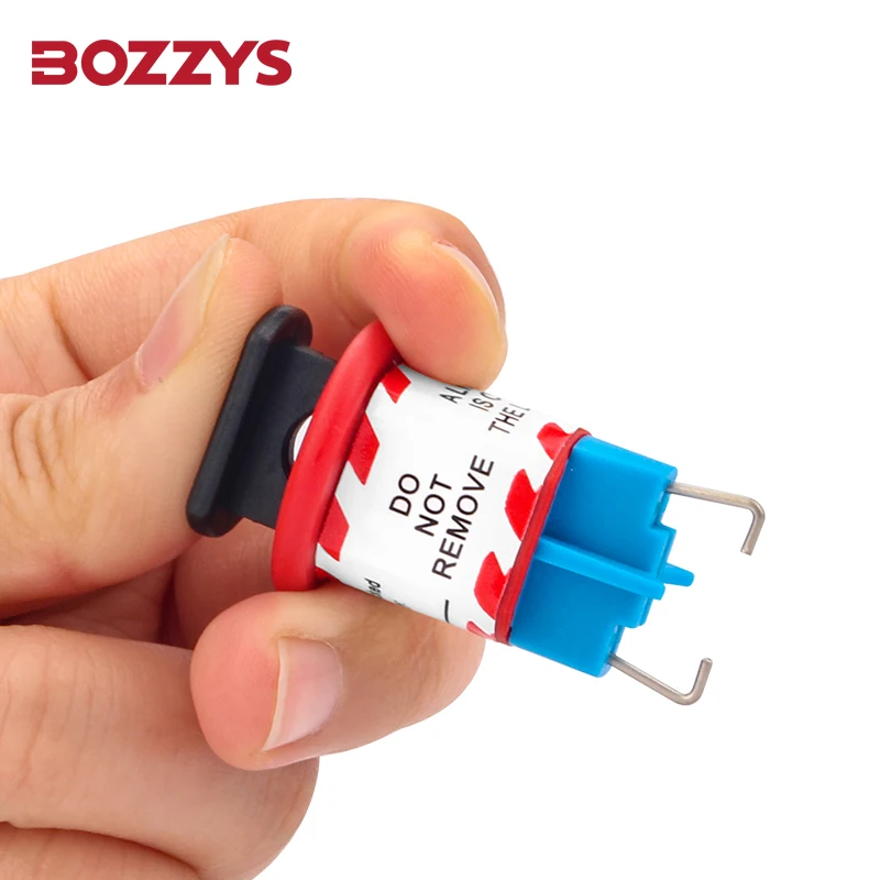BOZZYS Miniature Circuit Breaker Lockout Tagout Device Electrical Safety MCB Lock Pin In Standard Plastic Body