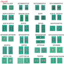 cltgxdd 10piece PCB board SOP8 SOP14 SOP16 SOP20 SOP24 SOP28 QFP FQFP TQFP to DIP adapter conversion board