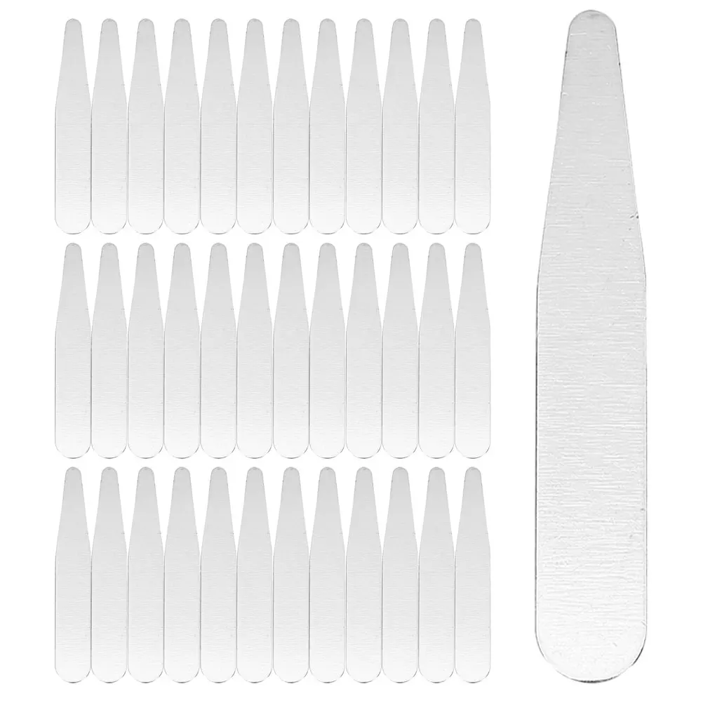

36 Pcs Stainless Steel Collar Stays for Mens Dress Shirts Shirt Collar Inserts Metal Gardening Accessories