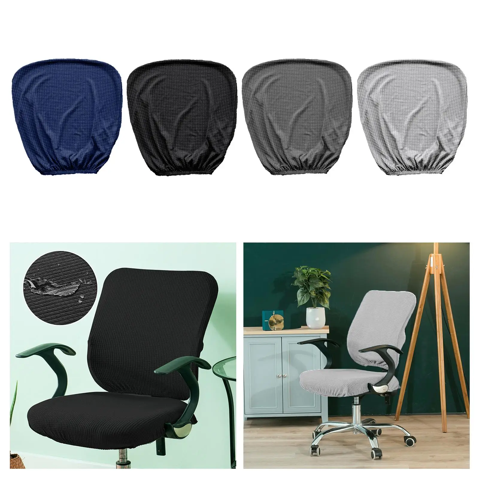 Penutup Kursi Meja, Penutup Pelindung Sandaran Kursi Kantor, Pelindung Sandaran Kursi Dekoratif,