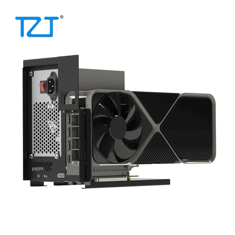 TZT HAMGEEK BX V2.0 Base de tarjeta gráfica Base de GPU externa para carga inversa de 100W Thunderbolt 3 4