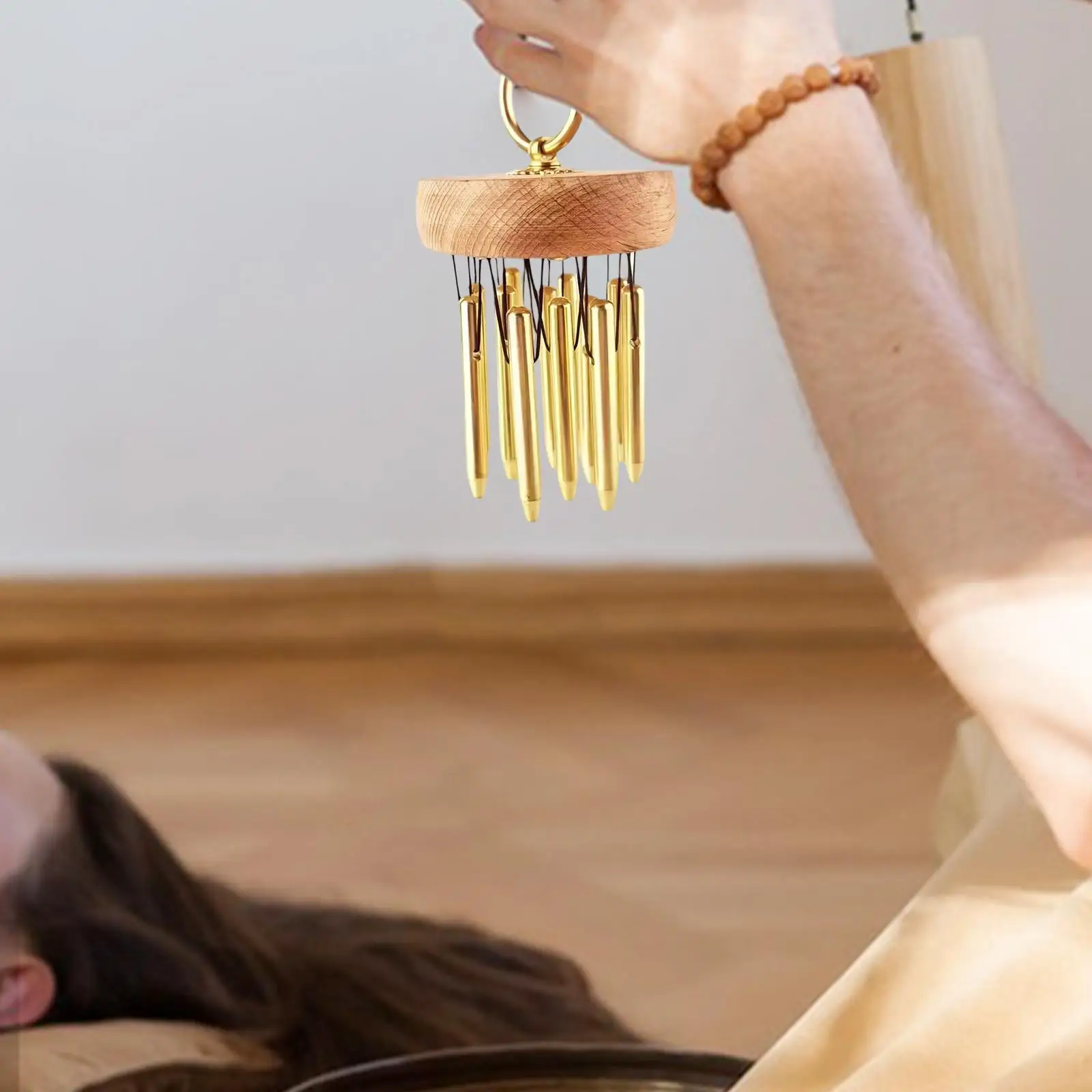 

Ветряные колокольчики из металла и дерева, японские, для сада, уличный музыкальный инструмент для релаксации