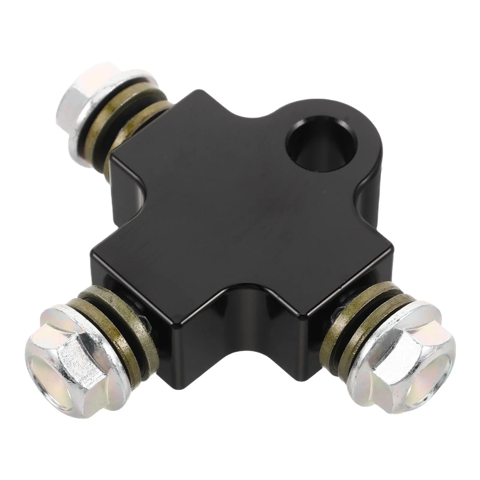 Brake Oil Pipe Tee 3 Way M10 Precision Aluminium Alloy T Shaped Hose Adaptor Tee Union Joint for Atv Motorcycle Go-Kart
