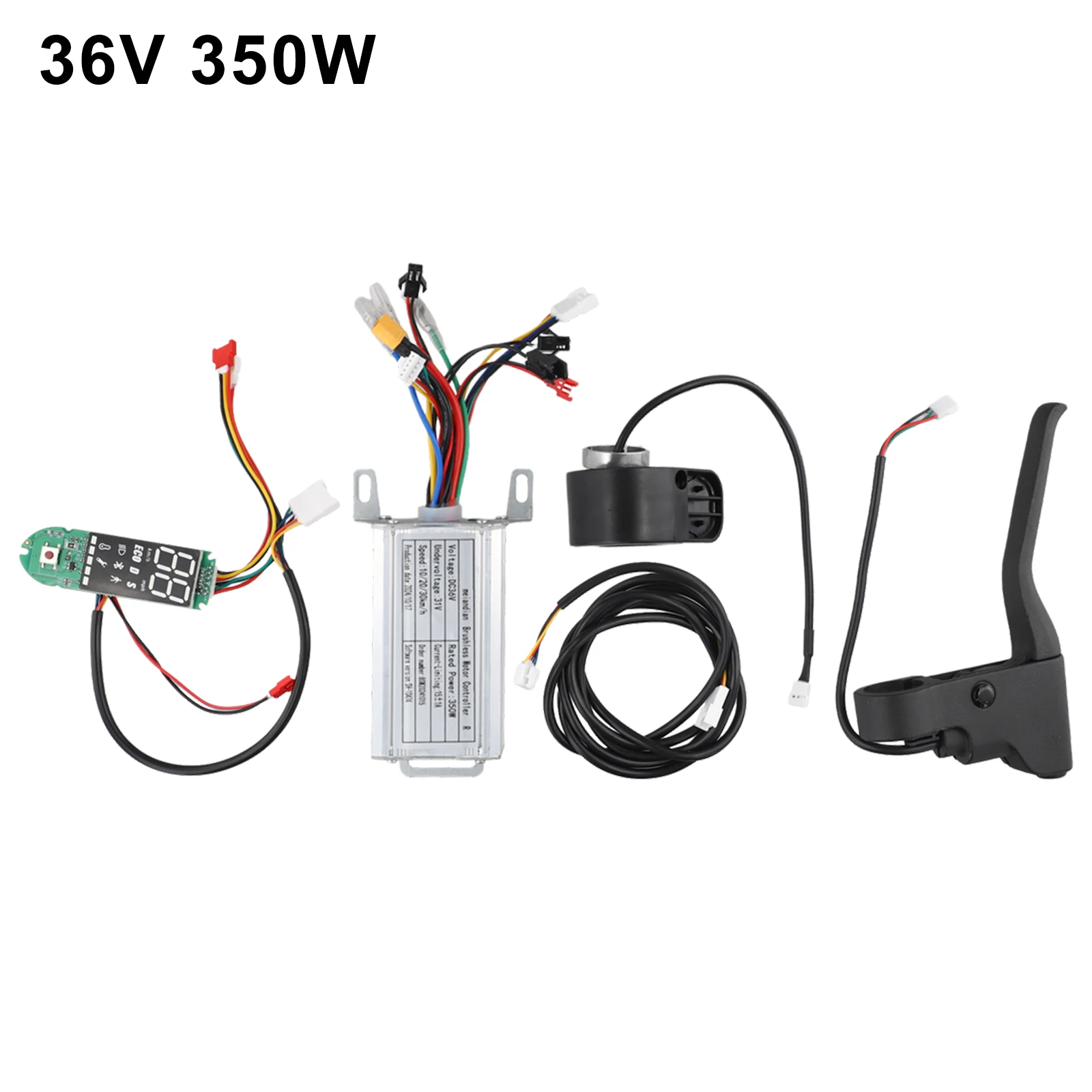 

Electric Scooter Kit Black 36V 350W Controller APP Hover Board Controller LED Display Overcurrent Protection Scooter Maintenance