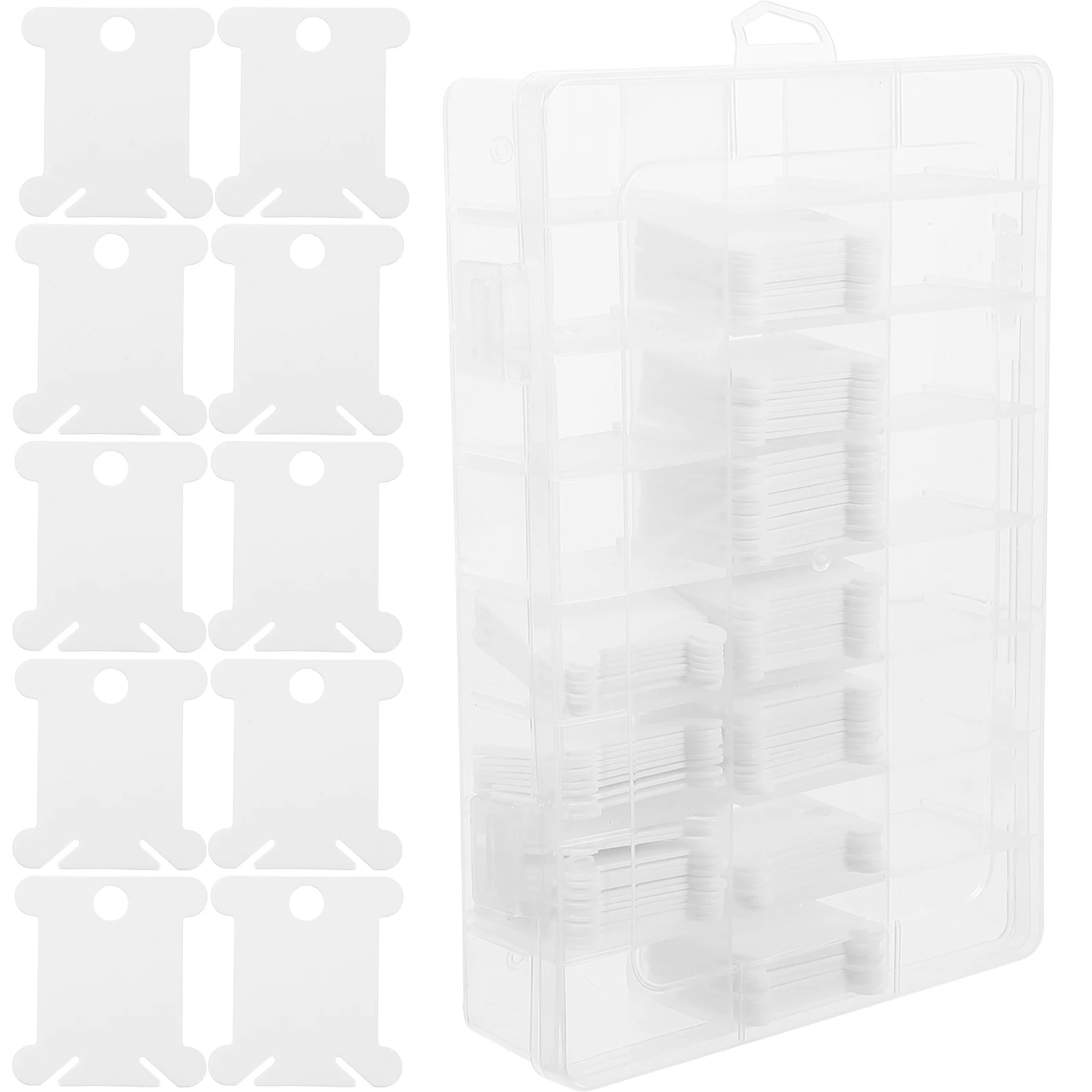 Winding Plate Reusable Compact Thread Organizer For Cross Stitch Embroidery Sewing Yarn Bobbins Storage Tool Plastic Wind