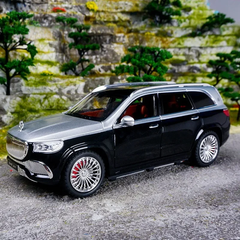 

1/24 Maybach GLS-Class GLS600 SUV Alloy Car Model Diecasts Metal Toy Luxy Car Model Collection Sound Light Simulation Kids Gifts