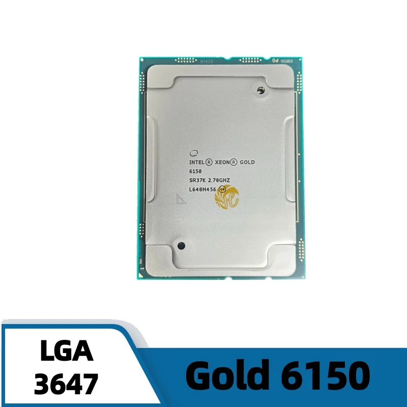 

Процессор Intel Xeon Gold 6150 SR37K, 24,75 МБ кэш-памяти, 2,70 ГГц, 18 ядер, 165 Вт, LGA3647 GOLD6150