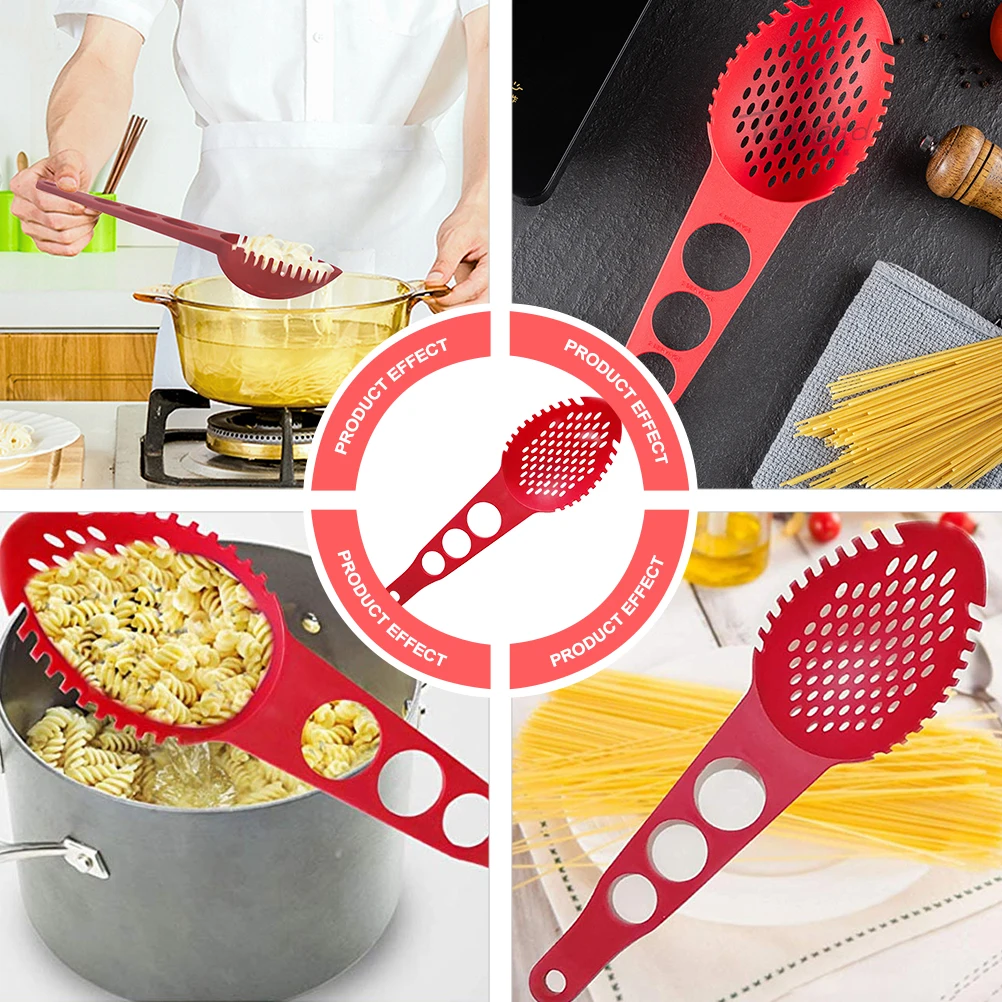 

Spaghetti Spoon Server Nylon Noodle Strainerkitchen Gadget Cooking Utensil High Temp Resistant Easy Clean Portable Ladle
