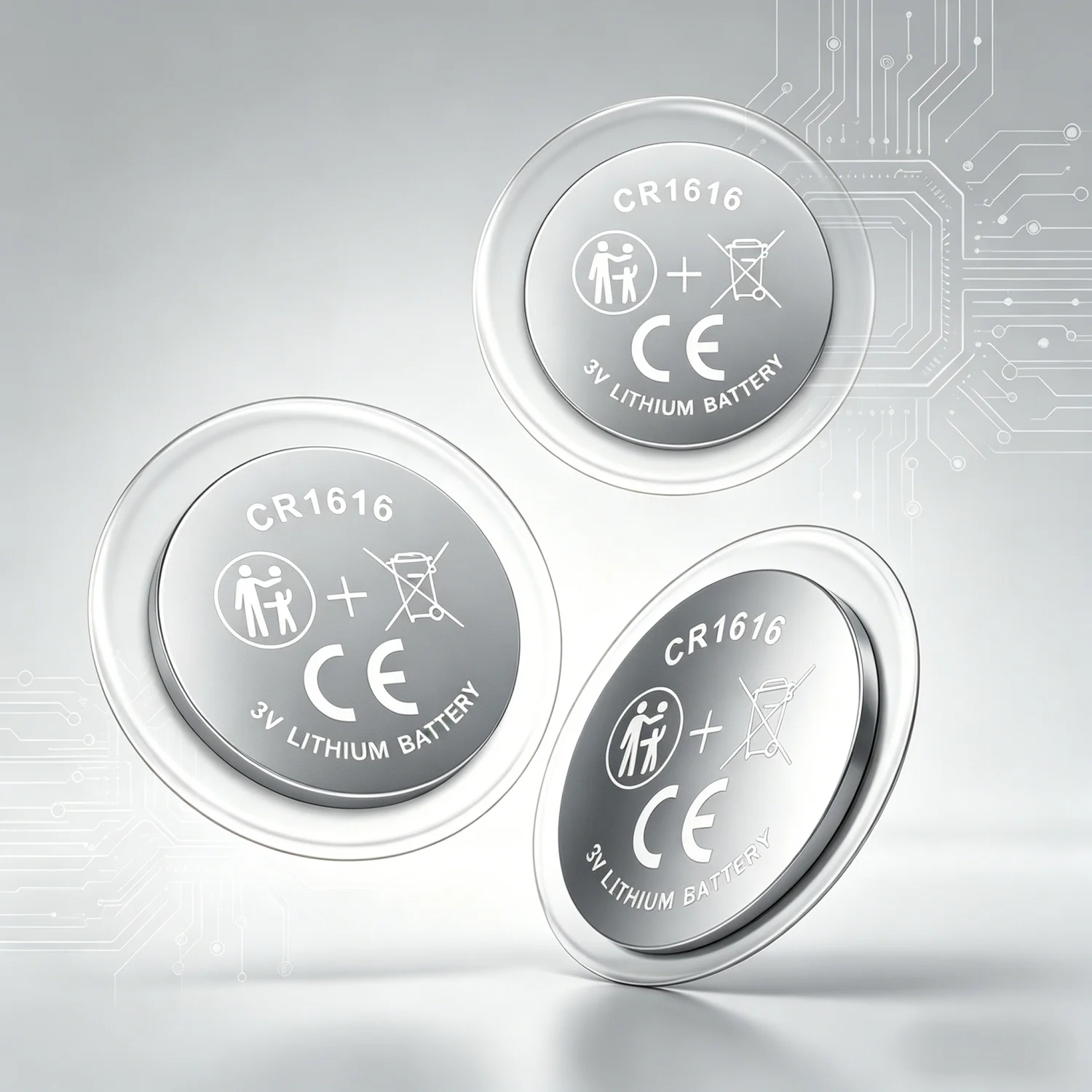 5-100Pcs CR1616 3V Lithium Coin Cell Button Battery DL1616 BR1616 5021LC For Watch Car Key Fob Remote Clock Electronic Device